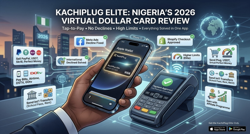 KachiPlug Elite Card 2026: Nigeria's Most Powerful Virtual Dollar Card With Apple Pay, Google Pay and Higher Limits — Full Review